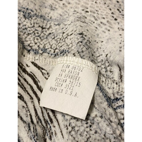 Vintage Y2K 3/4 sleeve T Shirt fairy lettuce trim whimsy Artsy 90s Animal Print - Picture 2 of 16